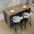 Hanah Home 2801 kuhinjski sto s policama 120 × 100 × 80 cm, atlantski bor / antracit