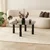 Hanah Home Klub sto Kei 80x40x80cm Antracit-Sivi