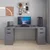 Hanah Home radni sto Alen 180cm 2 Drawer 2 Cabinet, 180 cm, antracit
