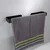 Gockowiak Stenski obešalnik Kasos kovinski 30 cm črne barve, loft