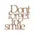 Wallity Zidna dekoracija Dont Forget To Smile, 70x67 cm, 1.5 mm, Bakar