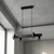 Brilagi - LED RGBW prigušiva luster na sajli SELE 4xGU10/6,5W/230V crna