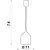 Luster na sajli CHRIS, 1x E27/60W/230V, prečnik 11 cm, zelene boje