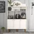 HANAH HOME Bohem 861 Višenamenska vitrina za kafe u beloj boji (845HCT5822)