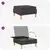 vidaXL Pouf s shrambnim prostorom Temno rjava Blago