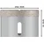Vrtalna krona PRO Ceramic dry, 60 x 35 mm, X-Lock