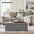 Songmics Shranjevalna klop 110x38x38 cm Siva