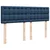 Vidaxl Box spring postelja z vzmetnico modra 140x200 cm blago