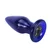 ToyJoy Buttocks The Shining Glass Buttplug Blue