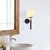 Opviq Zidna lampa E14 Socket, Crno-Bela