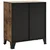 vidaXL omara 2 kosa rustikalno rjava 72x36x82 cm kovina in MDF