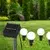 LED Solarno svetlo KULKI 6xLED/1,2V 600 mAh 4,3 m IP44 crna/bela