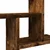 Zidne police 2 kom boja hrasta 38x12x38 cm konstruirano drvo