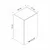 Hanah Home kuhinjski element Minar 8021, 45 cm, beli
