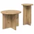 Set pomoćnih stolića 2 pcs Hrast artisan Konstruirano drvo