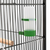 Kavez za ptice sivi 54 x 54 x 146 cm čelični