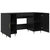 Stol s policom Crni hrast 140 x 50 x 75 cm Konstruirano drvo