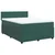 Vidaxl Box spring postelja z vzmetnico temno zelena 140x200 cm žamet