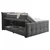 MID.YOU POSTELJA BOXSPRING 180 cm  x 200 cm , tekstil, leseni material antracit