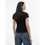 Tommy Jeans Majica Script Rib DW0DW22809 Črna Slim Fit