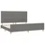 Vidaxl Posteljni okvir brez vzmetnice temno siv 200x200 cm blago