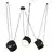 LED viseća lampa FK2016-57V BK