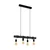 Eglo 44061 - Luster na sajli TOWNSHEND 4xE27/40W/230V crna