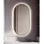 Ceramica Lux Ogledalo alu-ram, 55x100 elipsa, Touch-dimer, Pozadinski CL41, Zlatna boja
