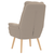 fotelja Svijetlo siva 69 x 74 x 93 cm Sherpa Tkanina