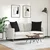 Jastučići za sofu 2 pcs Crna 80 x 80 cm tkanina
