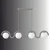 Opviq luster GEDIK-20443-A, 4 × E27, sivi