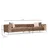 Atelier del Sofa Trosed Como 90x72x344cm Bež