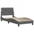 Vidaxl Posteljni okvir brez vzmetnice temno siv 90x190 cm blago