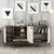 Hanah Home Komoda Napoli 180x81x35cm Beli mermer-Bež