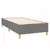 Vidaxl Box spring postelja z vzmetnico LED temno siva 90x200 cm blago