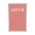 Plakat s preprostim napisom Love - 40x60 silver