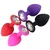 Silikonski analni butt plug sa kristalom - set (S,M,L veličina) CRNI