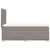 Vidaxl Box spring postelja z vzmetnico taupe 90x190 cm blago