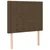 Greatstore Box spring postelja z vzmetnico temno rjava 90x200 cm blago