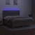 Vidaxl Box spring postelja z vzmetnico LED taupe 160x200 cm blago