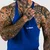 GymBeam Potkošulja Stringer Dark Blue M