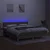 Vidaxl Box spring postelja z vzmetnico LED taupe 180x200 cm blago