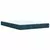 vidaXL Box spring postelja z vzmetnico modra 160x200 cm žamet