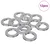 Podlošci 12 pcs Srebrno 10 x 10 x 1,2 mm Željezo