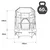 shumee JUST FUN notranji trampolin 140 cm roza