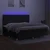 Vidaxl Box spring postelja z vzmetnico LED črna 200x200 cm blago