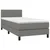 Vidaxl Box spring postelja z vzmetnico temno siva 80x200 cm blago