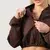 GymBeam Women‘s NEO Zip-Up Sweatshirt Mocha