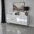 Hanah Home Komoda Paris 180x80x40cm Belo-Srebrna