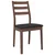 Vidaxl Jedilni stoli z blazinami 2 kosa Brown Solid Wood Rubber